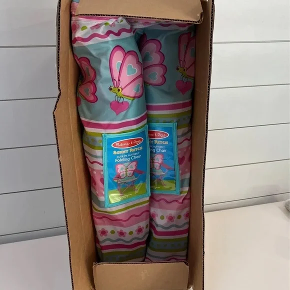 Melissa & Doug Sunny Patch Butterfly Folding Chairs - Picture 5 of 7